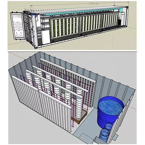 Shipping Container Plant Greenhouse Garden Hydroponics Aquaponics