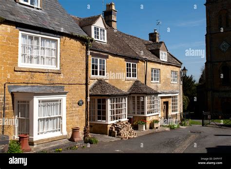 Cottages By St Peter And St Paul Church Blockley Gloucestershire