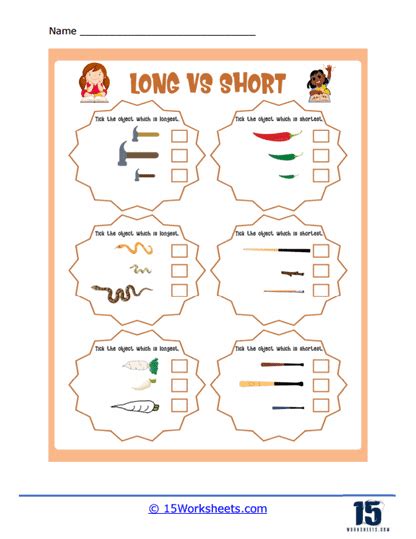 Long Vs Short Worksheets 15