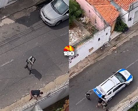 Vídeo PM prende homem armado em flagrante no bairro Ilhotas em