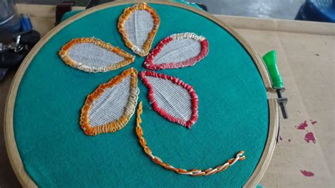 Hand Applique Stitch Work Hand Embroidery By Ammaarts Youtube