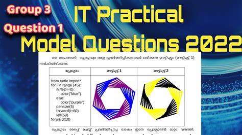 Sslc Examination March Ict Model Questions Python Group