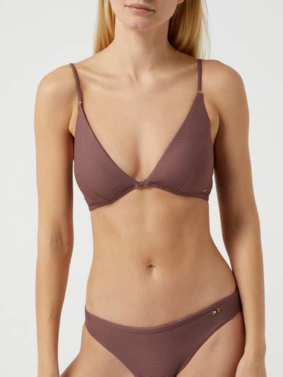 Tommy Hilfiger Bikini Oberteil In Triangel Form Mauve Online Kaufen