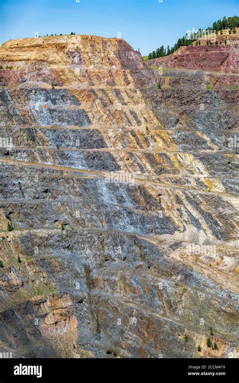 Open Pit Mine In Lead Sd Stock Photo Alamy