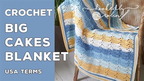 Crochet Caron Big Cakes Blanket Easy One Row Repeat Youtube