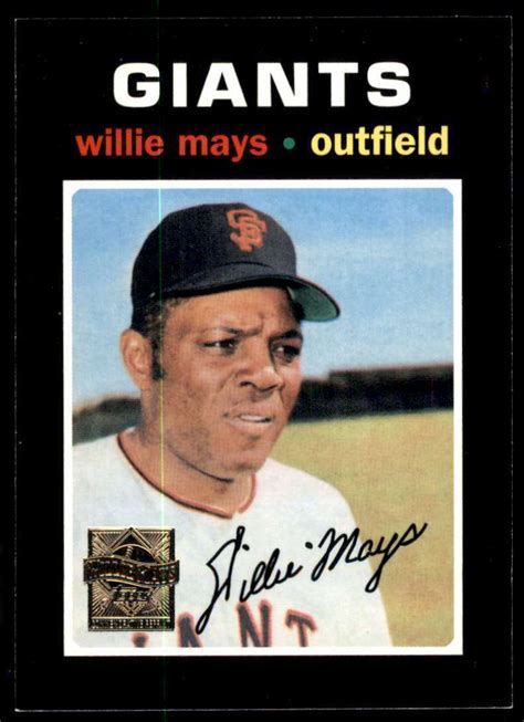 Topps Commemorative Reprint Willie Mays Ebay