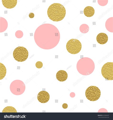 Pink And Gold Polka Dots