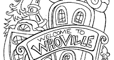 Welcome To Whoville Coloring Page Sketch Coloring Page