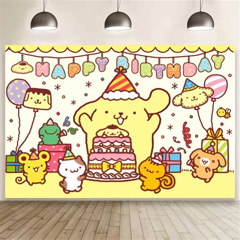 Pompompurin Background Birthday Decorations Pompompurin