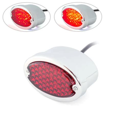 Royal Enfield Led Stop Tail Light Red Lens Continental Gt And