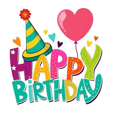 Premium Vector Happy Birthday Text Vector Illustration 61