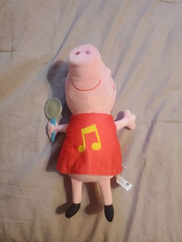 Peppa Pig Oink Along Songs Peppa Singing Plush Doll 3 Songs Pre Owned