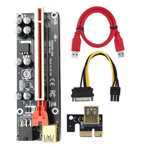 PCI E Riser 009S PLUS 1X 4x 8x 16x Extensor PCI E USB Riser 009 GPU