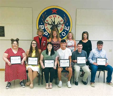 Elks Lodge Presents Scholarships The Telegram News