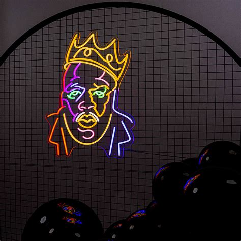 Biggie Smalls Neon Sign Hire Party Hire Sydney