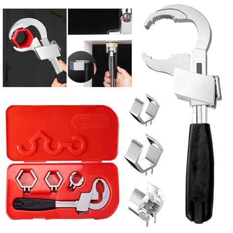 Adjustable Double Ended Wrench Multifunctional Bathroom Water Pipe