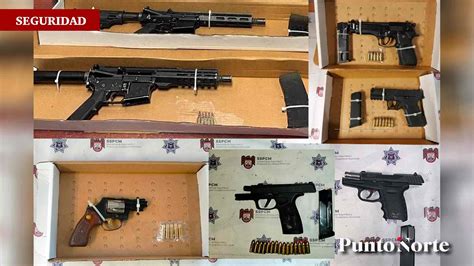 Polic A De Tijuana Decomisa Ocho Armas En Horas Dos Son Armas