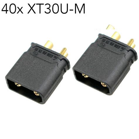 Pcs Amass Xt U Xt Xt Upgrade Male Bullet Connectors Rc Lipo Ebay