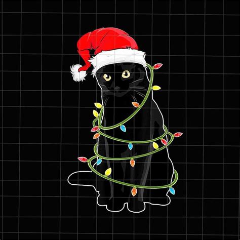 Black Cat Xmas Tree Png, Cat Christmas Tree Png, Black Cat C - Inspire Uplift