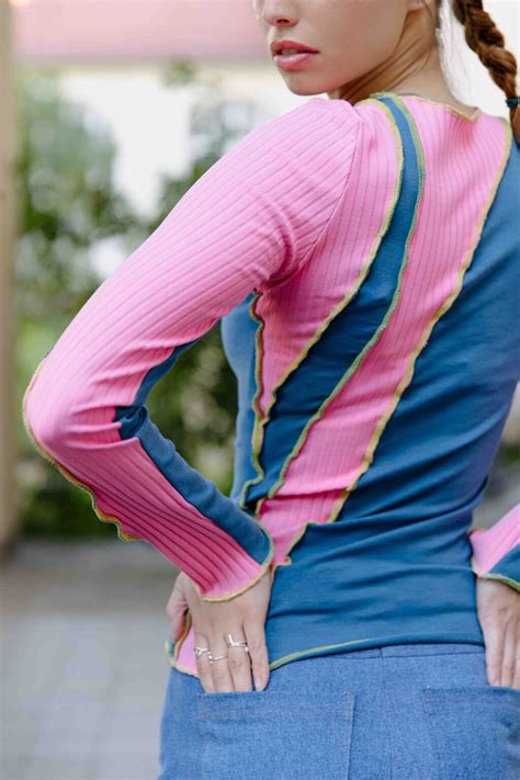 Long Sleeve Sewing Pattern Jersey Top With Lettuce Hem