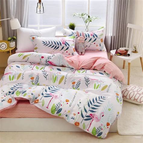 Elegant Floral Bedding Set Polyester Cotton Bed Linen Sets 4pcs ...