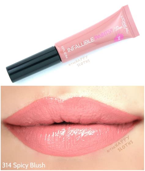 Loreal Infallible Lip Paints Review And Swatches Lipstick For Fair