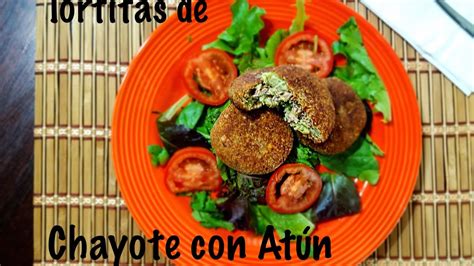 Tortitas De Chayote Con At N Recetas Una Pizca De Sabor Youtube