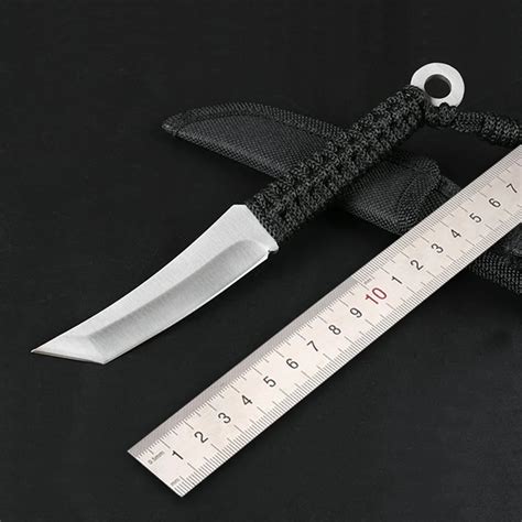 Free Shipping Diving Knife Tie The Rope Handle Straight Knife Outdoor