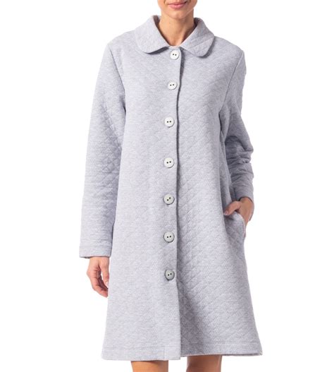 Robe de chambre boutonnée 09 Gris Senoretta Lingerie Sipp