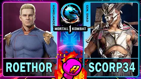 Mk Roethor Homelander Vs Scorp General Shao Mortal Kombat K