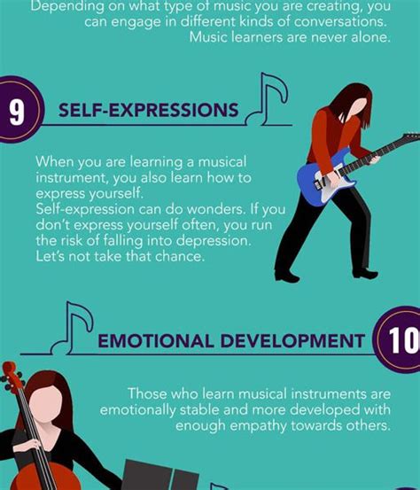 21 Benefits Of Learning A Musical Instrument Infographic Best Infographics