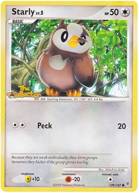 Starly Platinum Supreme Victors 129 Pokemon Card