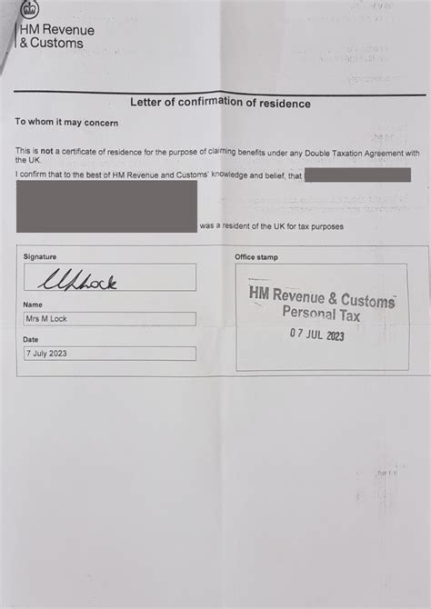 Apostille For A Certificate Of Residence Hmrc Tax