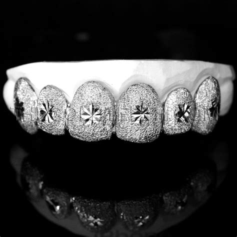 Sterling Silver Grillz 925 Custom Silver Teeth Real Diamond Etsy