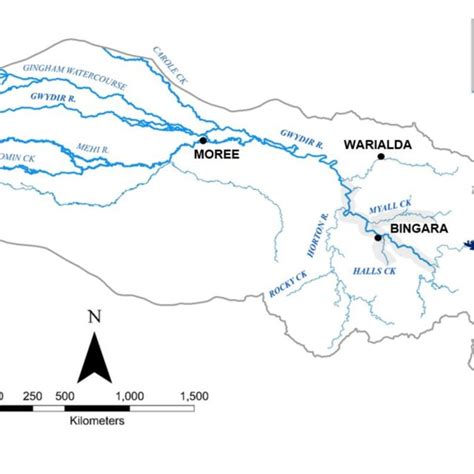 Map Of The Gwydir Water Resource Plan Area Wrpa Including The Gwydir