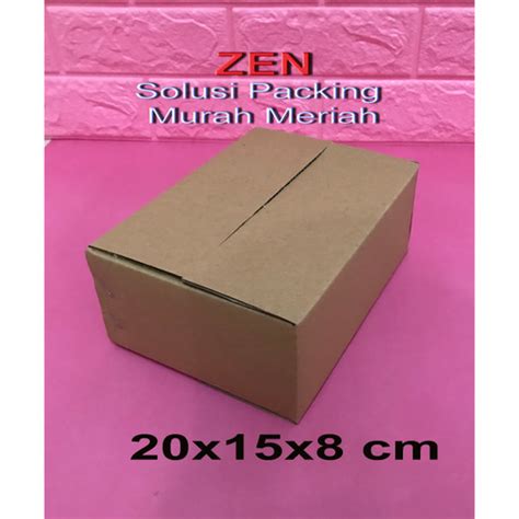 Jual Kardus Karton Box Uk 20x15x8 Cm Mp Jakarta Barat Zen Indah Tokopedia