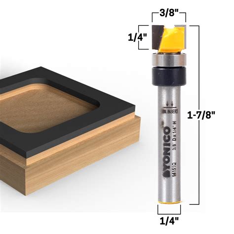 Diameter Flush Trim Template Router Bit Shank Yonico