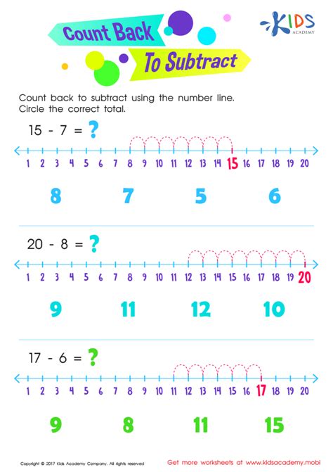 Count Up To Subtract Worksheet Worksheets Library