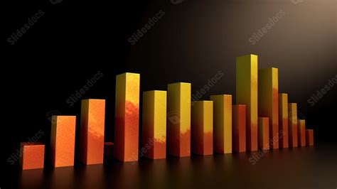 The Animated Line Graph Is On Dark Powerpoint Background For Free ...