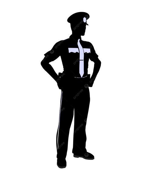 Male Police Officer Silhouette Police Officer Law Silhoette Male Png