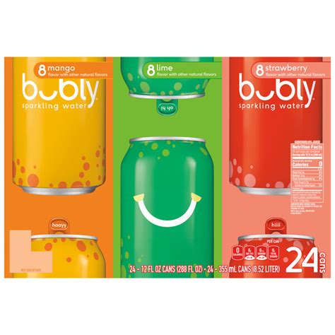 Bubly Sparkling Water Variety Pack Smartlabel™