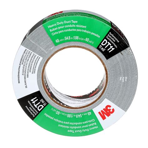 3M Heavy Duty Duct Tape DT11 Silver 48 Mm X 54 8 M 11 Mil 24 Per