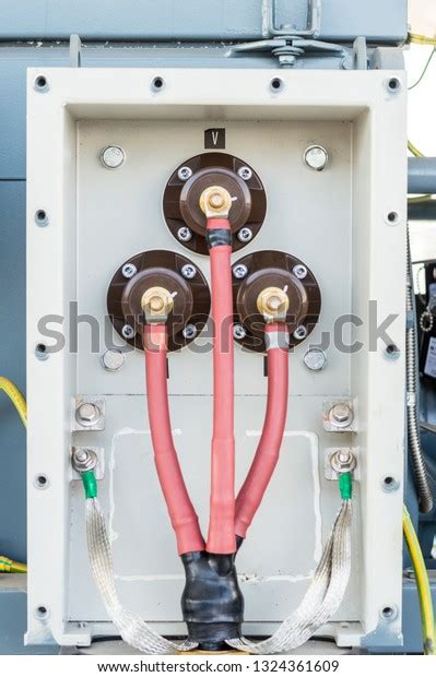 Motor Terminal Box High Voltage Motorclose Foto De Stock 1324361609