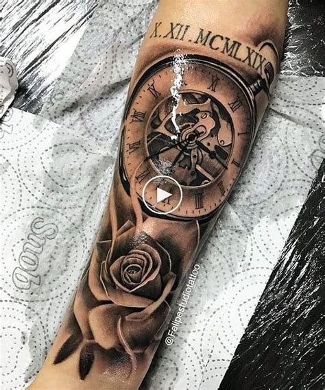 Venta Tatuaje Manga Con Reloj En Stock