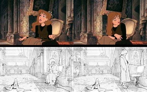 The first version of Anastasia 1997. Concept art of Anastasia cartoon