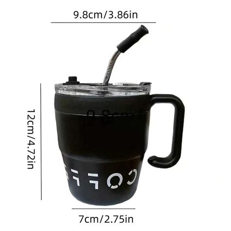 480ml1623oz Cute Stainless Steel Thermal Coffee Cup Double Wall