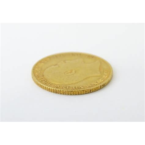 Coin A Edward Vii Gold Half Sovereign