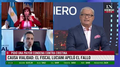 Causa Vialidad El Fiscal Luciani Apeló El Fallo Y Pidió Una Mayor