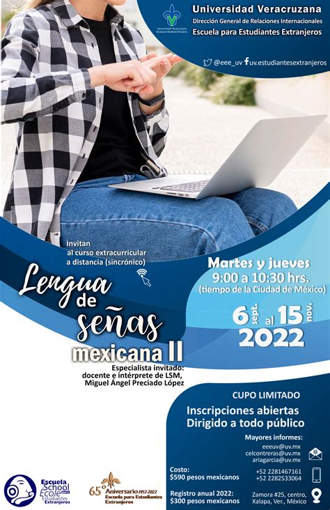 Curso Lengua de señas mexicana II 2022 2 Escuela para Estudiantes