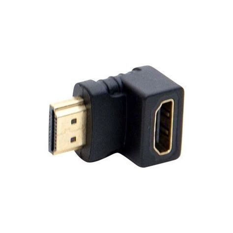 Adaptateur Connecteur Hdmi Coud M Le Femelle F M Coude Fiche